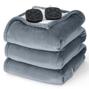 Bedsure | Electric Heated Blanket Soft & Washable Solid Flanne - 1 of 4
