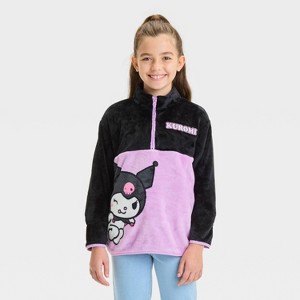 Girls' Kurmoni Zip-Up Sweatshirt - Black - 1 of 4