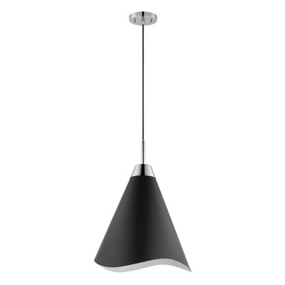 Nuvo Lighting Tango 1 - Light Pendant in  Matte Black/Polished nickel