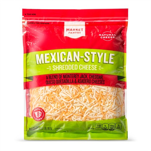 Shredded Mexican Style Four Cheese Blend 32oz Market Pantry