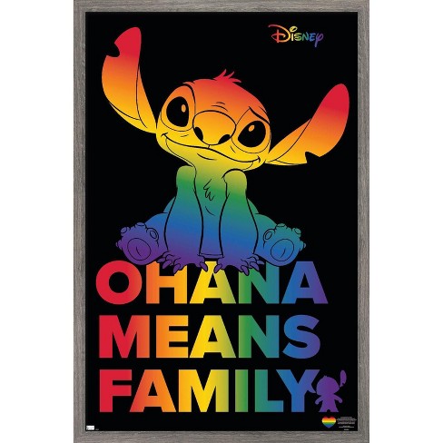 Disney Lilo and Stitch - Chillin Wall Poster, 14.725 x 22.375, Framed