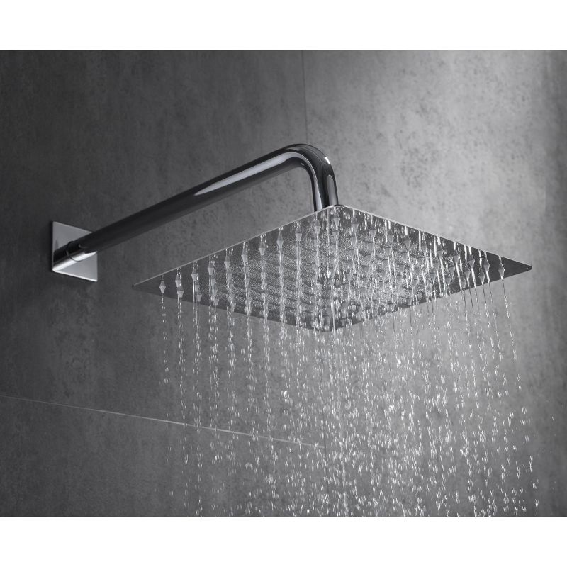 Sumerain Shower System Rain Shower, Shower Trim  Kit with Brass Pressure Balance Valve, Chrome, 4 of 17