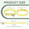 Unique Bargains Dog Collar with Bell Adjustable Buckle PU Leather Dog Collars - 2 of 4