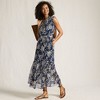 Lands' End Women's Chiffon Maxi Dress with Ruffle Detail - 4 of 4