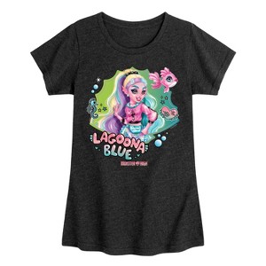 Girls' - Monster High - Lagoona Blue Ocean Icons Fitted Short Sleeve Graphic T-Shirt - 1 of 3