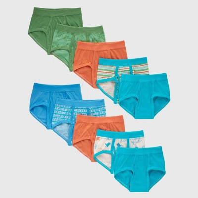 Hanes Boys' 10pk Boxer Briefs - Assorted Blues (Colors May Vary) S