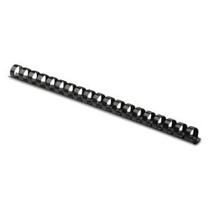 Fellowes Plastic Comb Bindings 3/8" Diameter 55 Sheet Capacity Black 100 Combs/Pack 52325 - 1 of 4