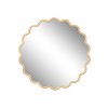 CAVINAS Wave Wall Mirror,HD Anti-Fog Bathroom Mirror with Wood Frame,Multi-Scene Vanity Mirror for Living Room, Bedroom,Entrance - 3 of 4