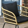 Resenkos 5 Pieces Patio Furniture Set,Outdoor Sectional Furniture, PE Rattan, - 4 of 4