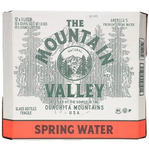 The Mountain Valley Water - 33.8 Fl Oz Glass Bottle (Pack of 12) - 1 of 4