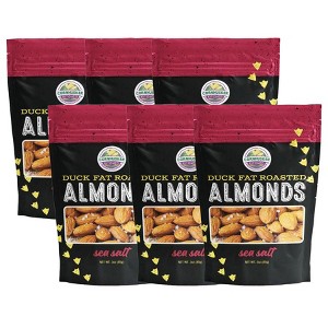 Cornhusker Kitchen 3 oz Duck Fat & Sea Salt Roasted Almonds - Pack of 6 - 1 of 4