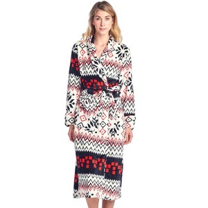 Casual Nights Women's Fleece Long Sleeve Plush Robe - 1 of 4