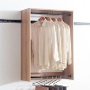 HomeStock Devi Series 31.5–94.5in. W  Modular Closet System Wall Mount Double Hanging Rods 5-Shelf Wood Closet System - 4 of 4