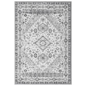 Washable Vintage Printed Rug Non Slip Low Pile Rug Soft Throw Floor Cover Foldable Indoor Carpet for Living Room Bedroom Playroom - 1 of 4