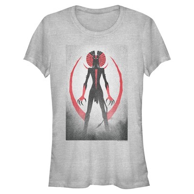 Juniors Womens Avatar: Fire and Ash Varang Silhouette Poster T Shirt