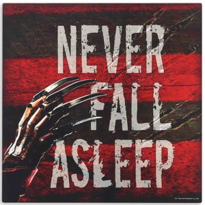 Open Road Brands Warner Bros. A Nightmare on Elm Street Never Fall Asleep Wood Wall Decor - 1 of 2