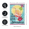 Evergreen Flag It's Happy Hour Somewhere Summer Garden Flags 12x18 Double Sided for Outside, Outdoor Summer Decorations for Home - 4 of 4