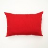 SEVOBAL Bed Pillows Uniquely Handcrafted Noel Themed Beaded Pillow Perfect for Elevating Holiday Home Decor, Cozy Gift for the Season, Red, 25"*17"*3" - 4 of 4