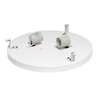 White Crystal Barrel Shade Ceiling Light
