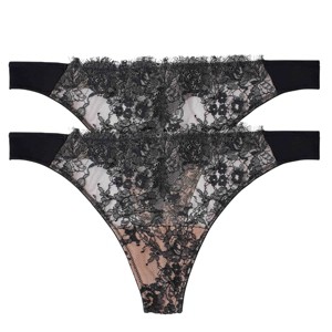 Skarlett Blue Women's Entice Lace Front Thong 3-Pack 371143P2 - 1 of 1