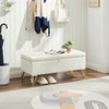 NicBex 38" Storage Bench Rectangle Ottoman with Storage Velvet Fabric Upholstered Bench for Bedroom, Entryway - 2 of 4