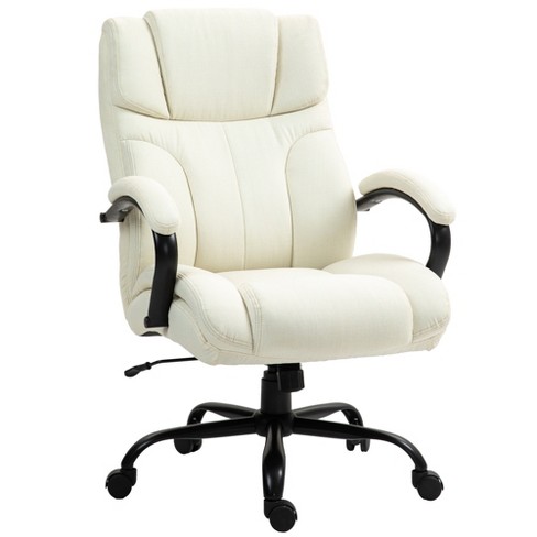 Vinsetto 500lbs Big and Tall Office Chair with Wide Seat, Executive Computer Chair with Adjustable Height, Swivel Wheels and Linen Finish - image 1 of 4