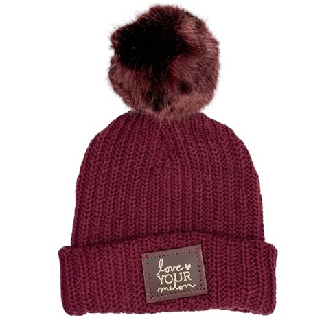 Love your melon beanie pom sales