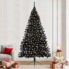 vidaXL Christmas Tree with Decorative String Lights Black 94.5 - 2 of 4