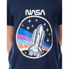 NASA Girls' Retro Stripes Rocket Sleep Pajama Set Shorts Crewneck Multicolored - 3 of 4