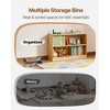 VEVOR Montessori Bookshelf,35.4in Width Toy Storage Organizer, 2-Tier Kids Display Storage Cabinet,Daycare Furniture,Kids Bookshelf for Nursery,Brown - 3 of 4