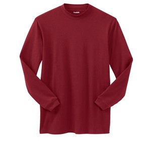 KingSize Mock Turtleneck Long-Sleeve Cotton Tee - 1 of 4