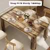 Wood Rectangular Dining Table for 4-6, Farmhouse Style Dinette, Ideal for Kitchen and Dining Room, Perfect for Small Spaces. - 3 of 4