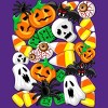 Women's Design By Humans Halloween Spooky Candies Party By BluedarkArt Racerback Tank Top - 2 of 3