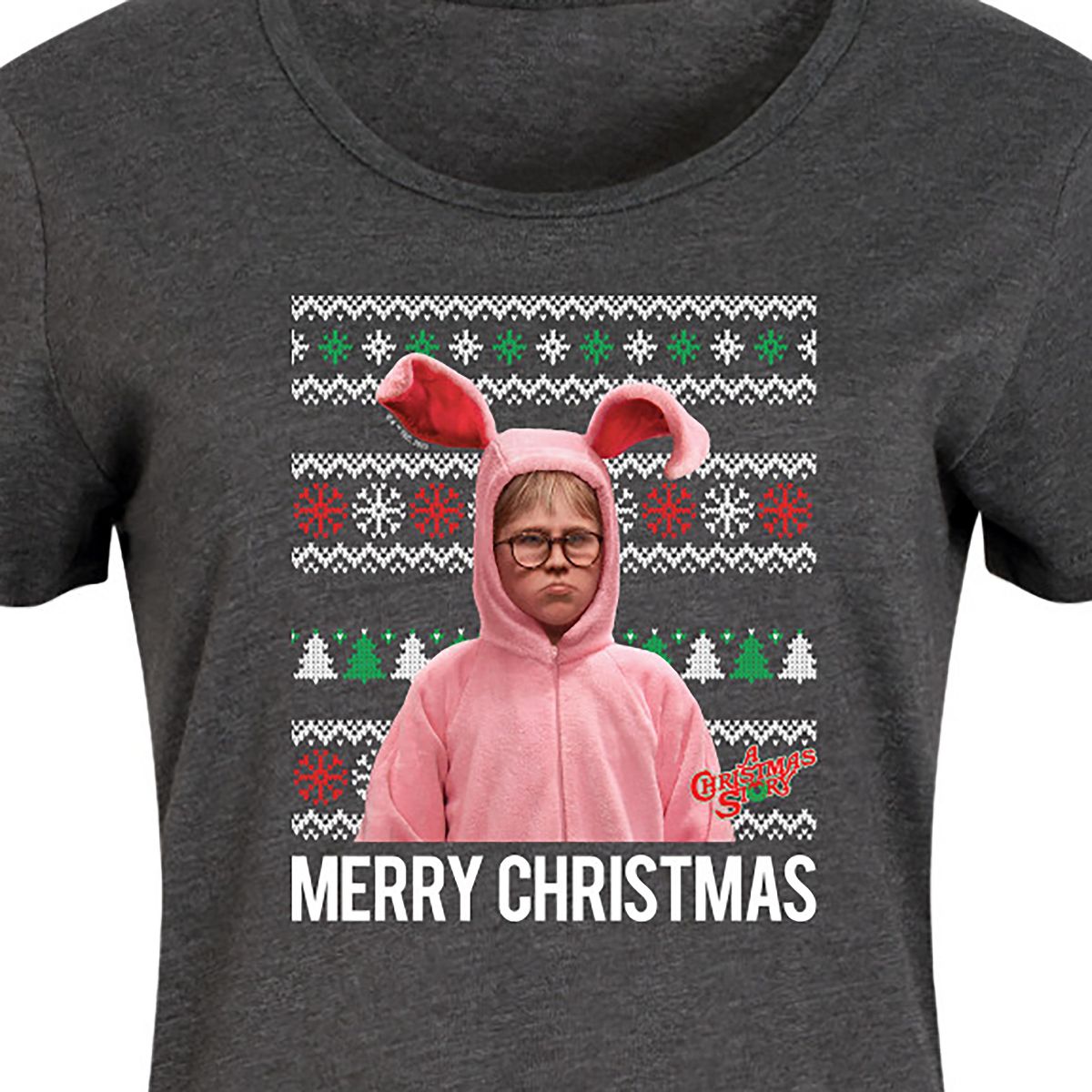 Women's - A Christmas Story - Merry Christmas Graphic T-shirt Dress - thumbnail 7