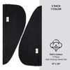 American Soft Linen 100% Cotton Hair Drying Towels for Women, 2 Pack Turkish Hair Towel Wrap, Head Towel Cap with Button, Hair Turban Towel - 4 of 4