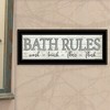 "Bath Rules" By Susie Boyer, Ready to Hang Framed Print, Black Frame - 3 of 4