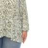Plus Size Printed Peasant Blouse-White Mark - 3 of 4