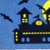 HomeRoots 18" X 30" Blue and Black Coir Outdoor Halloween Door Mat - 4 of 4