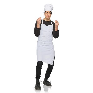 Seeing Red Chef Hat & Apron Adult Costume Kit - 1 of 4