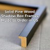 PosterPalooza | Square Shadow Box 3/4" Depth Black Picture Frame - UV Acrylic, Backing, Hanging Hardware - 4 of 4