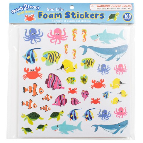 Ready 2 Learn Foam Stickers, Sea Life, Pack of 168 (Pack of 6) - image 1 of 1