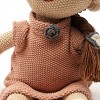 TopComfy Baby and Toddler Learning Toys Knitted Stuffed Princess Doll Soft Toy Knitted Texture Ruffled Dress Wear For Girls, Multicolored, 20"*17"*2" - 4 of 4