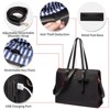 Laptop Tote Bag Waterproof Leather Work Laptop Briefcase with Built-in USB Charging Port - 4 of 4