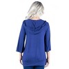 24seven Comfort Apparel Womens Trendy Oversized Fashion Hoodie Top - 3 of 4