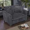 Mshliw Corduroy Lazy Sofa Chair with Backrest and Armrests, Single Sofa, Soft Cushion Single Seating Lounge Chair for Living Room Bedroom - 3 of 4