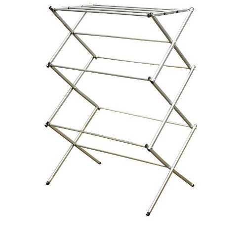 Sunbeam 3 Tier Rust Proof Enamel Coated Steel Collapsible Clothes Drying Rack Grey Target