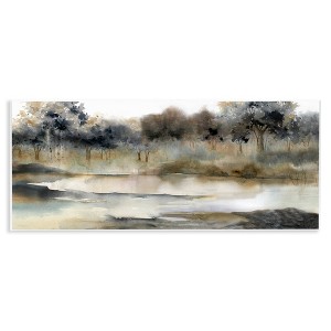 Stupell Industries Trees By Lakeside Landscape Wall Plaque Art - 1 of 4