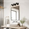 LNC Clytaemnestric 21.7-in 3-Lights Black Cylinder Modern/Contemporary Bathroom Vanity Lights,Clear Glass Shade - 4 of 4