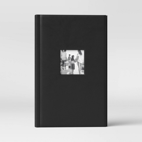 Black photo album book