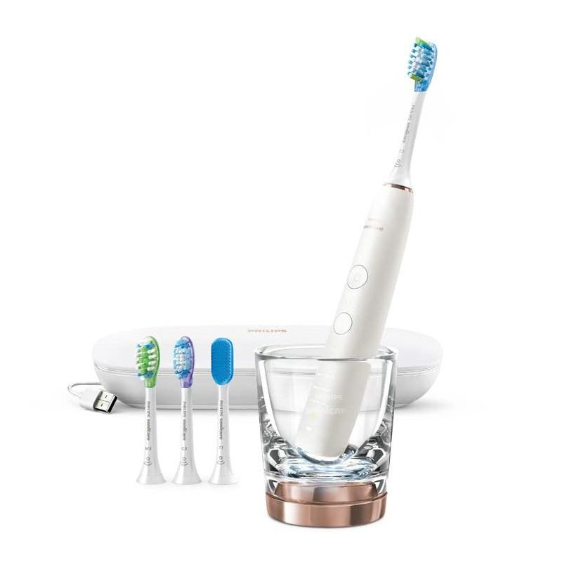 Philips Sonicare Diamond Clean Smart Electric Rechargeable Toothbrush for Complete Oral Care, 9500 Series - HX9924/61, Rose Gold, 3 of 8